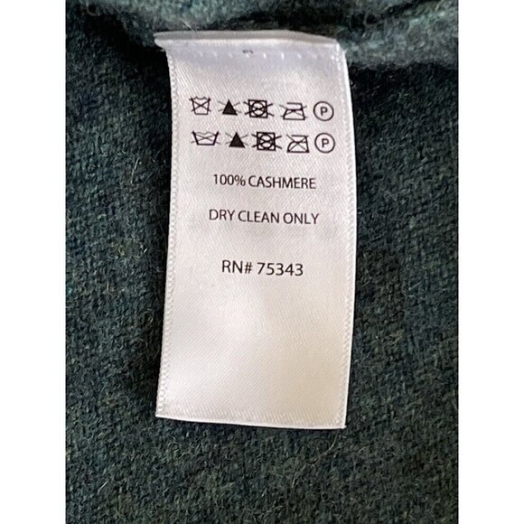 Nanette Lepore Women's Sz Small Green 2-Ply 100% Cashmere Pullover Sweater - Picture 5 of 9